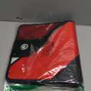 Case-it The Open Tab Velcro Opening Binder - 2 Inch O-Rings - 5 Color Tab Expanding File Folder - Multiple Pockets - 400 Sheet Capacity - Red S-826-A