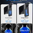 ELWEY Cup Holder Phone Holder for Magsafe, Car Phone Holder Magnetic, Upgraded 2 in 1 Cup Holder Phone Mount with Dual Adjustable Bases, Powerful N55 Magnet, 15" Height, for iPhone 17 Pro Max 16 15