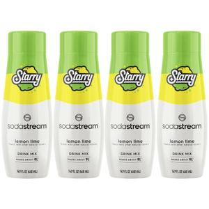 SodaStream Starry Beverage Mix (440ml, Pack of 4), Expiration Date 07/04/2026