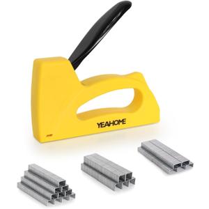 YEAHOME Light Duty Staple Gun, Upholstery Staple Gun with 2000 pcs JT 21 Staples 1/4, 5/16, 3/8 inch, Stapler Gun for Wood, Crafts, DIY, Decoration, Fabric
