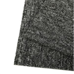 uyoyous 20 Pack Commercial Carpet Tiles, 20'' x 20'' Reusable Carpet Squares with Stickers, 53.8 Sq Ft PVC Backed Carpet Floor Tiles for Home Office, Gray