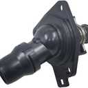 Engine Coolant Thermostat Housing Assembly - Compatible with 2003-2012 Honda Accord 2.4L 4-Cylinder