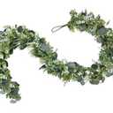 GOVIRAYE 6FT Artificial Eucalyptus Garland – Non-Shedding Greenery Vine for Farmhouse, Wedding & Home Decor