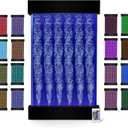 Bubble Wall Fountain Indoor Water Wall Hanging Lamp for Sensory Room Decor with 16 Colors 4 Light Effects 35" x 20"