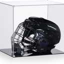 All Clear Acrylic Helmet Display Case, Assembly Box for Helmet Display, High-end Memory Box for Memorabilia (15x12x13)