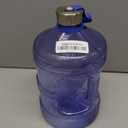 New Wave Enviro Iconic 1 Gallon Round BPA Free Water Bottle with Stainless Steel Cap and Integrated Handle, Ideal for Gym and Outdoor Life, Blue