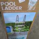 Intex Steel Frame Above Ground Swimming Pool Entry/Exit Ladder for 48" High Wall Pools, 300 Pound Capacity, Accessory Only, Pool Not Included