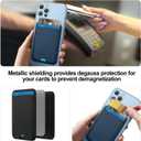 iLodn Magnetic Wallet Compatible with MagSafe for iPhone 17 16 15 14 13 12 Pro Max Air Plus Model, Mag 3 Safe Card Holder Stick on Accessories for Apple Cell Phone & Case, Black&Baby Pink