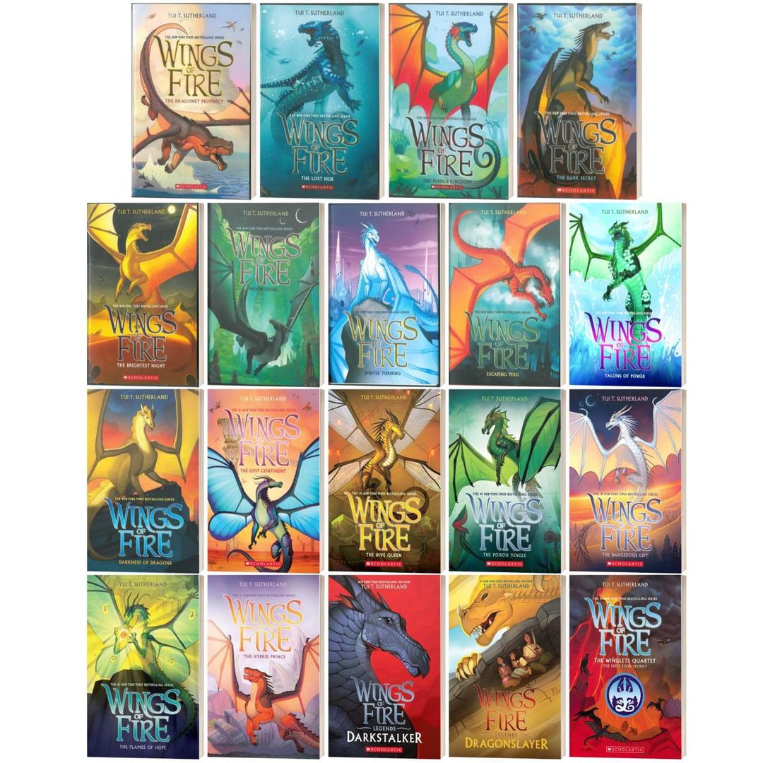 Wings of Fire Series Complete Collection Set, Books #1 - #19 