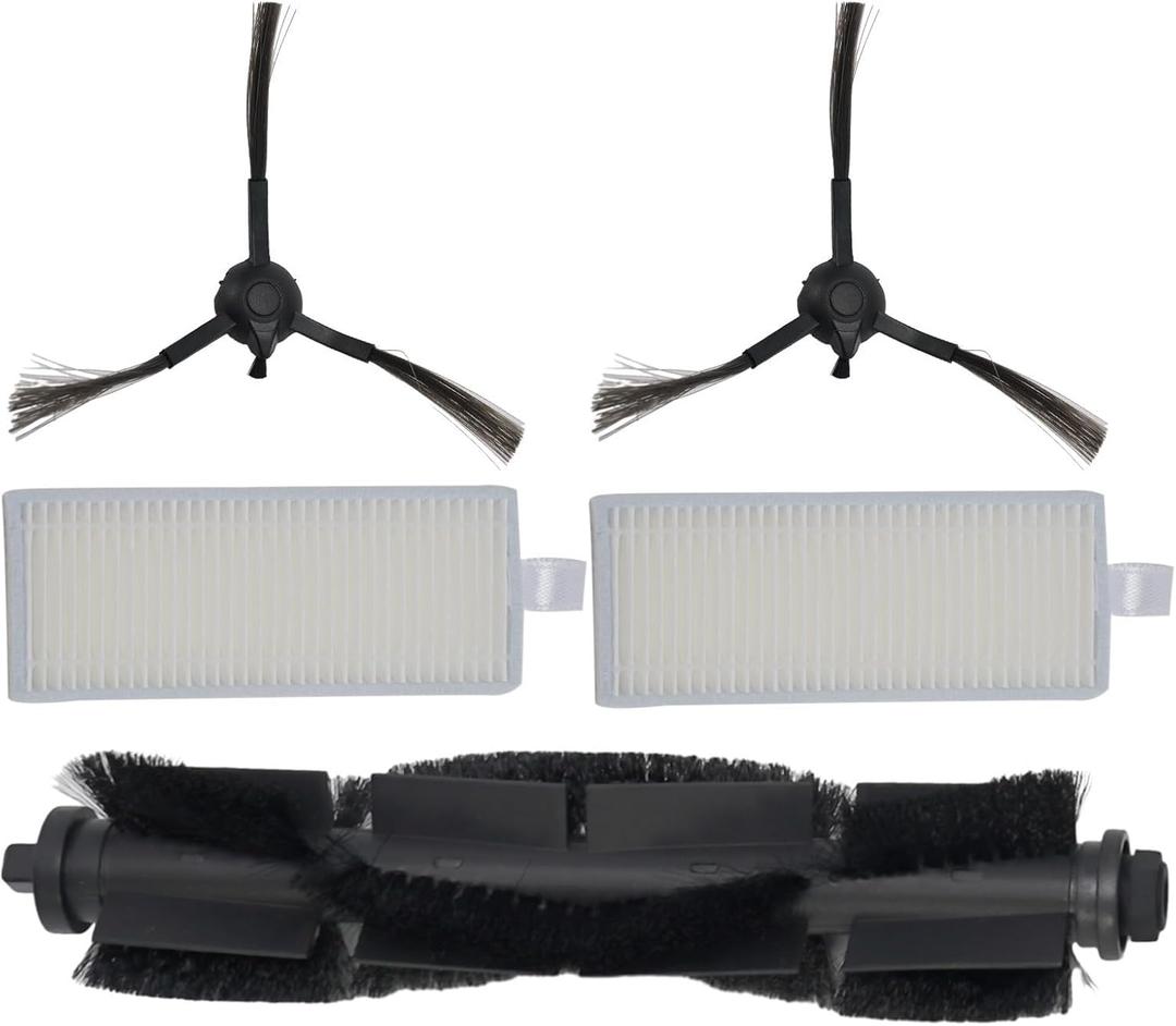 Roll Brush Side brushes For Tapo RV30 Plus for Tapo RV30 for Tapo RV10 Plus for Tapo RV10 Robot Vacuum Cleaner, Brush Replacement Spare Parts