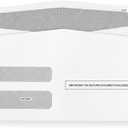 1099 Nec Envelopes 2025 Self Seal, Designed for 1099 3 UP NEC Tax Forms, 3 13/16 x 8 7/8 Double-Window, Security tinted, 25 Pack 1099 Envelpes