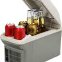 12V Car Refrigerator Cooler/Warmer 8 Quart (9L) 40~140,12 Volt DC &110V AC, Electric Car Fridge Portable Compact Camping Cooler Thermoelectric 12V Small Fridge for Car, RV, Camping (Grey)