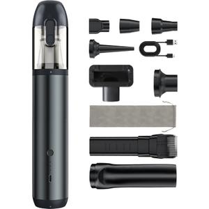Handheld Cordless Car Vacuum, 16000Pa Strong Suction, 4-in-1 mini Vacuum Cleaner, 20+ Mins Runtime, Portable Vacuum Cordless for Car, Home, Office