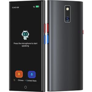 AI Language Translator Device, 2026 Upgraded No WiFi Needed, 150 Languages Online/Offline/Group/Phone Translation Device, 5.5" Screen Two Way Real-Time Voice Translator for Travel Business Learning (Black)