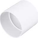 NDS 6P05 PVC S&D Coupling, 6-Inch, Hub X Hub Connection, for use with 6-Inch Sewer and Drain Pipe, White