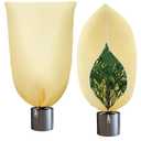 YEAJOIN 2 Pack Winter Plant Covers Freeze Protection, Thicker Frost Cloths Tree Covers with Zipper & Adjustable Drawstring, Antifreeze Protective Cover for Garden Shrub Plants, 78.7” x 94.5”