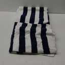 Amazon Basics 100% Cotton Terry Absorbent Cabana Stripe Pool & Beach Towels, Soft, Large, and Thick, 2-Pack, Black, 30 in x 60 in