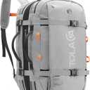 Tolaccea Travel Laptop Backpack for Men Women, 40L-50L Expandable Carry On Backpack with Wet Dry Compartment, TSA Approved Daypack Fits 16 Inch Laptop, Convertible Rucksack Duffel Bag for Work Travel (Light Gray)