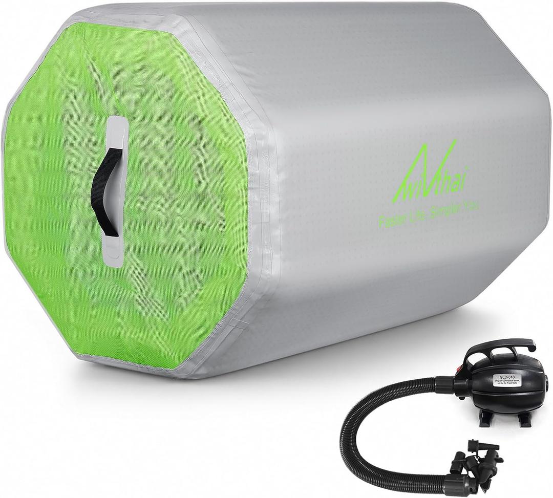 Inflatable Octagon Mat Gymnastic Tumble Equipment Air Barrel Trainer