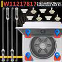W11217817 Washer Suspension Rods Kit, 4 Pack 26.5 Inch, Replaces W11159470, W11226768, AP6329793, Compatible with Whirl-pool May-tag Ana-ma Top Loading Washer