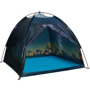 Magnetic Kids Play Tent - Imaginative Popup Space Tent for Indoor/Outdoor Fun - Galaxy Dome Playhouse for Boys & Girls - Perfect Kid's Gift - 47" x 47" x 43"