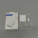 SD Card Reader for iPhone iPad Camera with USB C, Dual Card Slot Memory Card Reader Supports SD and TF Card Trail Camera Viewer SD Card Adapter Portable Micro SD Card Reader No App Plug and Play (Pearl White)