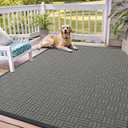 OLANLY Front Door Mat Outside Entrance 71x47, Heavy-Duty Rubber Doormat