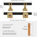 10 Pack 3 Inch Black & Gold Cabinet Pulls - Modern Kitchen Cabinet Hardware