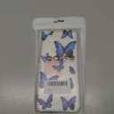 Case for Moto Edge 2022/Motorola Edge 2022 5G UW XT2205 Case with Tempered Glass Screen Protector, Full Body Clear Floral TPU Phone Protective Cover for Motorola Moto Edge 2022 5G (Butterfly)