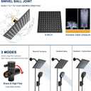 NearMoon Shower Head with Hose, High Pressure Stainless Steel Rain Shower and 3 Settings Handheld Spray Combo with Push Button Flow Control (8 Inch, Matte Black)