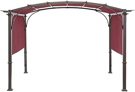 Universal Doubleton Steel Pergola Replacement Cover for Pergola Structures L-PG080PST, 85''x 208'' (Burgundy)