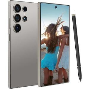 C25 Ultra 5G Unlocked Smartphone | 8GB RAM + 256GB Storage | Android 15 Cell Phone with Built-in Stylus, 6.9" FHD+ 120Hz Display, 6800mAh Long Battery, Dual SIM, Face ID, GPS & Global Bands (Gray)