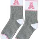 FujLoy Letter Socks For Men Women Teens.Gift For Family & Friends Birthday, Graduation & Back To School.(02)