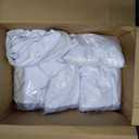 5 Pack White Cocktail Table Covers - 32 x 43 Inch Stretch Spandex Cocktail Tablecloths with Skirt Round Stretch High Top Table Cloths for Party, Bar, Pub, Wedding, Banquet, Birthday