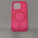 Newfuture Upgraded Magnetic for iPhone 15 Pro Max Case [Compatible with Magsafe] [Mil-Grade Protection], Pocket-Friendly, Slim Translucent Phone Case Cover for iPhone 15 Pro Max 6.7", Hot Pink