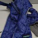 Fragralley Winter Coat - Windproof, Adjustable, Waterproof, Turtleneck Fleece Jacket for Dogs in Cold Weather (Blue, L)