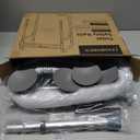 Toilet Safety Rails, Adjustable Toilet Frame for Elderly, Seniors, Handicap & Disabled, Foldable Handicap Toilet Handles Fit Any Toilets (Gray)