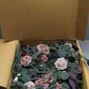 Welcome logo flowers Bright Terracotta Lantern Flowers, 6 Pieces Of Artificial Flowers, Suitable For Wedding Aisle Chair Arch Flower Logo Table Wall Window Cake Decoration For party and wedding decora