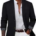 GRACE KARIN Men's Casual Blazer Jacket Slim Fit Notch Lapel Collar Sport Coat (Large)