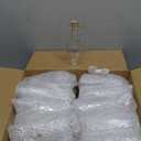 Vesici 20 Set Olive Oil Bottle with Stopper Mini Glass Oil Cruet Dispenser with Label Vinegar Bottle with Spout for Kitchen Salad Dressing Syrup Container for Wedding Baby Shower Favors(8.5 oz 1)