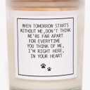 I'm Right Here in Your Heart Candle - Dog Memorial Gift for Loss of Pet, Rainbow Bridge Memorial, Pet-Friendly Lavender Scented Candle, Natural Soy Wax & Essential Oils