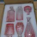 Pink Glass Bud Vases Set of 12, Mini Flower Vase for Centerpieces, Small Vases in Bulk for Wedding Decorations, Vintage Vase for Table, Home Dcor