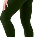 High Waisted Leggings for Women, Tummy Control Leggings No See Through Workout Yoga Pants (XX-Large, 14 Olive Drab)