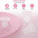 2 x Flange Sizing Kit(10PCS) 13/15/17/19/21mm & Nipple Ruler & Cleaning Brush, Silicone Flange Insert for 24mm Flanges/Shield (Momcozy/Spectra/Bellababy), Breastfeeding Essentials for Moms