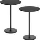 YATINEY Bar Table, Round Bar Table Set of 2, Counter Height Table, Pub Cocktail Table, Metal Frame, for Bistro, Dining Room, Living Room, Terrace, Black BT05L2BB, 
Product Dimensions	21.7"D x 21.7"W x 39.5"H
Item Weight	11 kg
