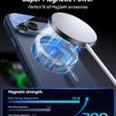 [Upgraded Full Camera Protection] for iPhone 17 Pro Case with Camera Cover Stand [Fit for MagSafe][10FT Mil-Grade Protection] Translucent Magnetic iPhone 17 Pro Phone Case, Blue