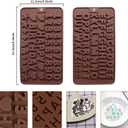 Chocolate Mold Set,Chocolate Heart Molds,Breakable Heart Mold with Hammer,Number and Letter Molds for Cake Decoration Candy Making-Suitable for Various Festivals