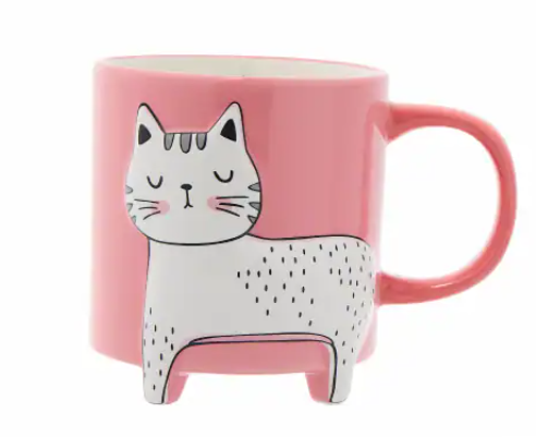 Core Home Cat Footed Mug 16 oz - Pink