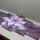 TutuBeer 5 Panel Bauhinia Chinese Redbud Purple Flower Plant Botany Picture Flower Artwork Oil Painting on Canvas Stretched and Framed Giclee Print Home Decoration Living Room Bedroom Wall Art Hanging, Size: 10x16inchx2, 8x20inchx2, 8x24inchx1