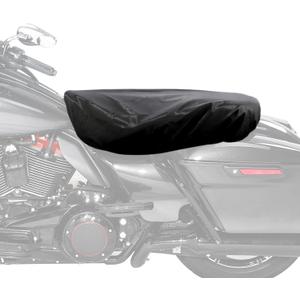 FOVPLUE Seat Rain Cover,Water-Resistant Two-Up Seat Bra Fits Seats up to 32" L x 17" W,Universal for Harley Touring CVO Electra Glide Street Glide Road Glide Road King,Dyna,Softail,Sportster,Indian